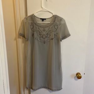 American Eagle Dress. Sheer with a long cami dress underneath. Size 0